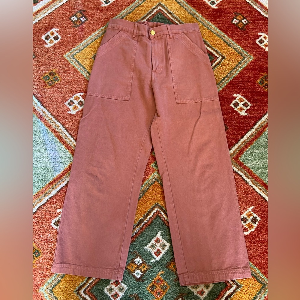 Big Bud Press Rose Brown Wide-Leg Painter Pants